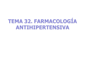 TEMA 5. Antihipertensivos