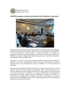 Reunión Ministerial Salvador.Guatemala