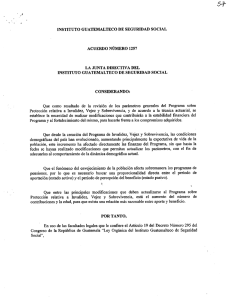 instituto guatemalteco de seguridad social acuerdo número 1257 la