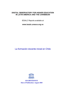 Informe sobre la Formación Docente en Chile