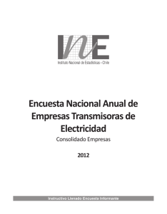 Encuesta Nacional Anual de Empresas Transmisoras de Electricidad