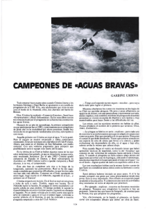 Campeones de "aguas bravas", Garbiñe Urbina