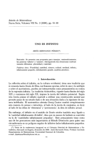 Boletín de Matemáticas UNO ES INFINITO 1. Introducción