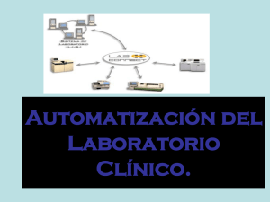 Automatización del Laboratorio Clínico.