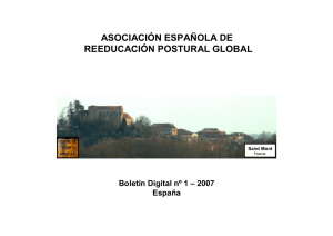 ASOCIACIÓN ESPAÑOLA DE REEDUCACIÓN POSTURAL GLOBAL