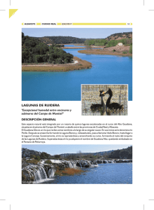 Ficha descriptiva de las Lagunas de Ruidera