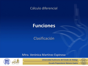 Funciones(Cálculo diferencial) - Universidad Autónoma del Estado