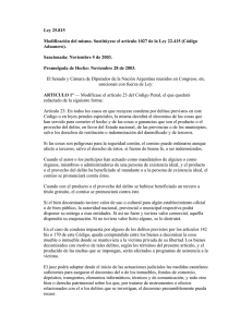 Ley 25.815 Modificación del mismo. Sustitúyese el