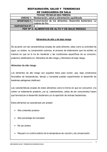 PDF Nº 2: ALIMENTOS DE ALTO Y DE BAJO RIESGO
