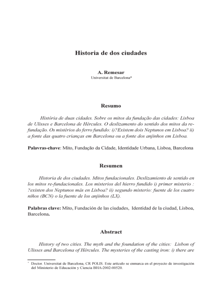Historia De Dos Ciudades FCSH NOVA