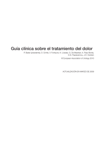 Guía clínica sobre el tratamiento del dolor