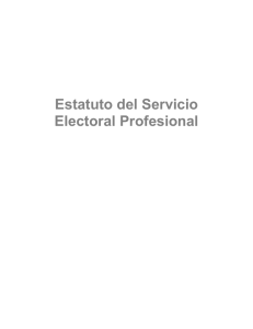 Estatuto del Servicio Electoral Profesional