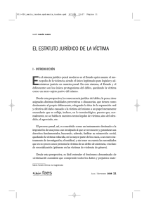 EL ESTATUTO JURÍDICO DE LA VÍCTIMA