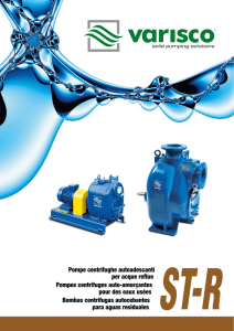 Pompe centrifughe autoadescanti per acque reflue