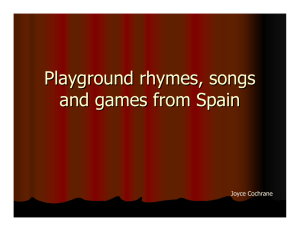 Playground rhymes, songs and games from France