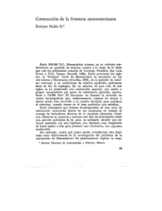 Contracción de la frontera mcsoamcricana Enrique Nalda H.*