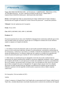 Voces: RECURSO DE PROTECCIÓN - ACTO ILEGAL Y