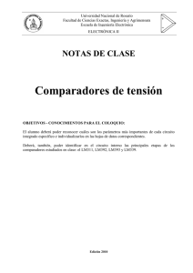 Comparadores de tensión - FCEIA - Universidad Nacional de Rosario