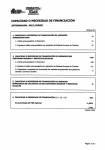 CAPACIDAD O NECESIDAD DE FINANCIACIÓN