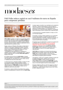 Folli Follie reduce capital en casi 9 millones de euros en España