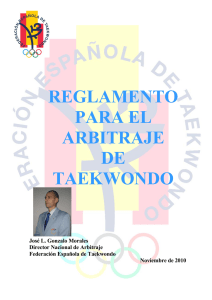 Reglamento Arbitraje - Federación Española de Taekwondo