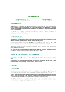 guanabana - Ministerio de Agricultura y Ganadería