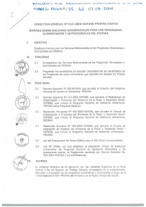 DIRECTIVA GENERAL N° 016-2005-MIMDES