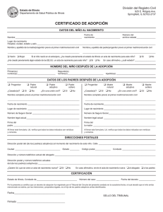 Certificado de Adopción de Illinois