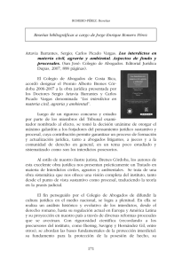 Reseñas bibliográficas a cargo de Jorge Enrique Romero Pérez