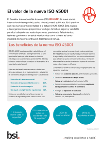 El valor de la nueva ISO 45001