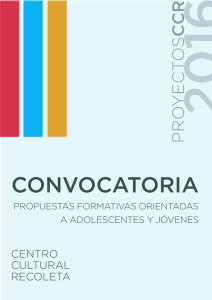 convocatoria - Centro Cultural Recoleta