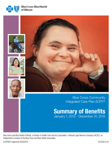 Summary of Benefits - Blue Cross and Blue Shield of Illinois