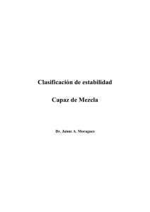 Clasificación de estabilidad Capaz de Mezcla
