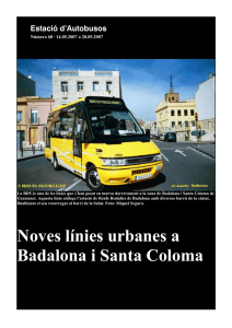 Noves línies urbanes a Badalona i Santa Coloma