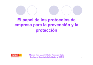 El papel de los protocolos de empresa para la prevención y la