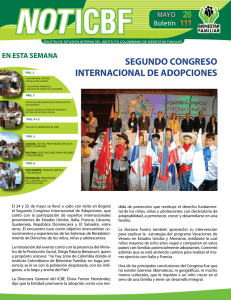 SEGUNDO CONGRESO INTERNACIONAL DE ADOPCIONES