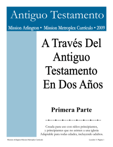 Antiguo Testamento - Mission Arlington