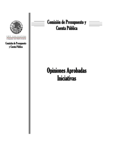 Opiniones aprobadas por la Comisión de Presupuesto y Cuenta