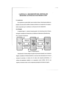 descripción del sistema, de registro automático de producción