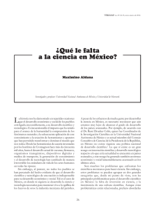 ¿Qué le falta a la ciencia en México?