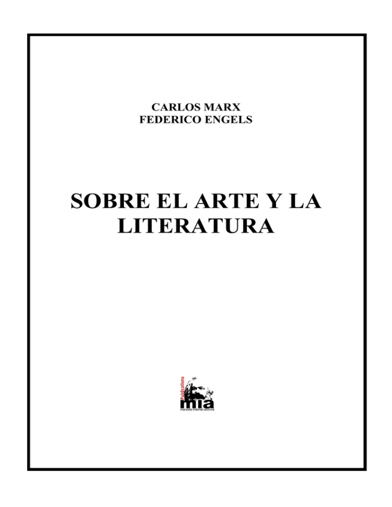 Sobre arte y literatura marxists internet archive
