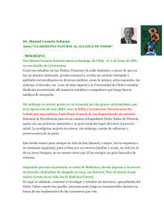 Dr. Manuel Lezaeta Acharan - BIOGRAFIA Don Manuel