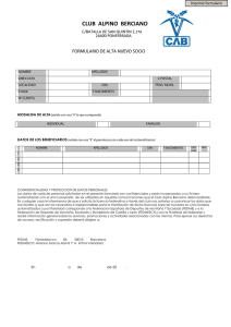 formulario alta cab - CLUB ALPINO BERCIANO
