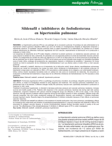 Sildenafil e inhibidores de fosfodiesterasa en hipertensión pulmonar