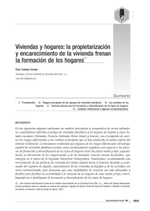 Viviendas y hogares: la propietarización y encarecimiento de la