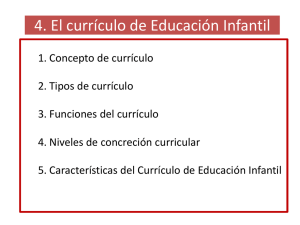 4. El currículo de Educación Infantil