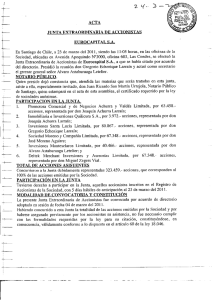 Junta Ext. de accionistas 03-2011 según Oficio