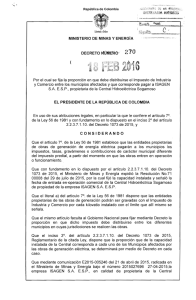 decreto 270 del 18 de febrero de 2016