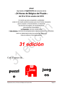 31 edición - 24h de Belgique de Puzzle