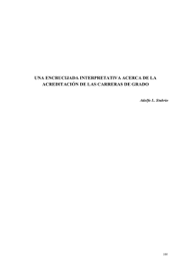 una encrucijada interpretativa acerca de la acreditación